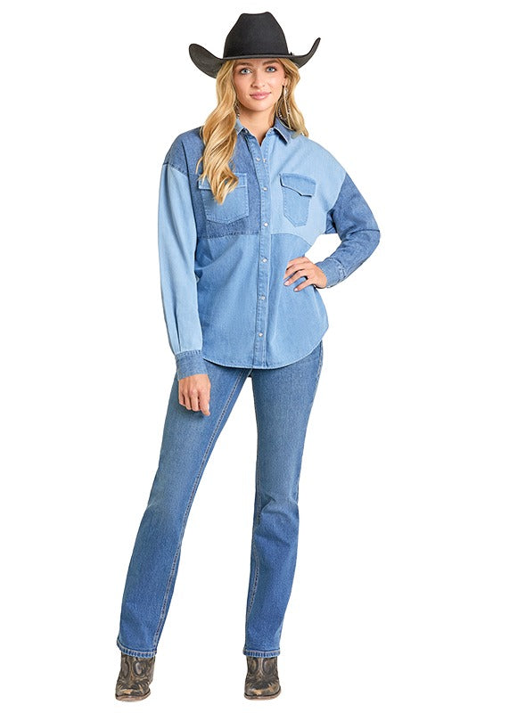 Rock & Roll Denim Womens Blue BWN2S06944 - view 1