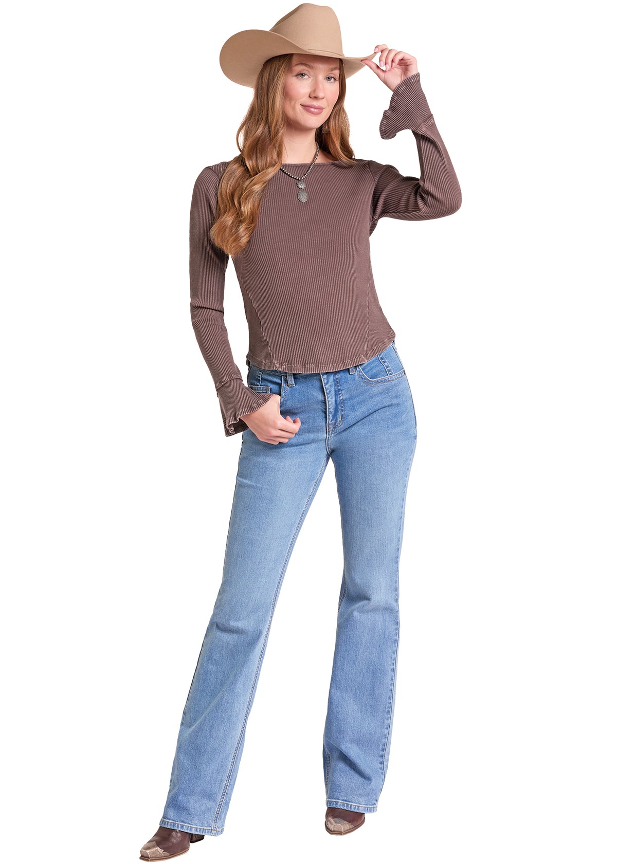 Rock & Roll Denim Womens Brown BW22T09373 - view 2