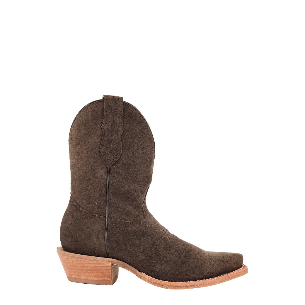 RW Ranch Women's Roughout Boot (Chocolate) – side