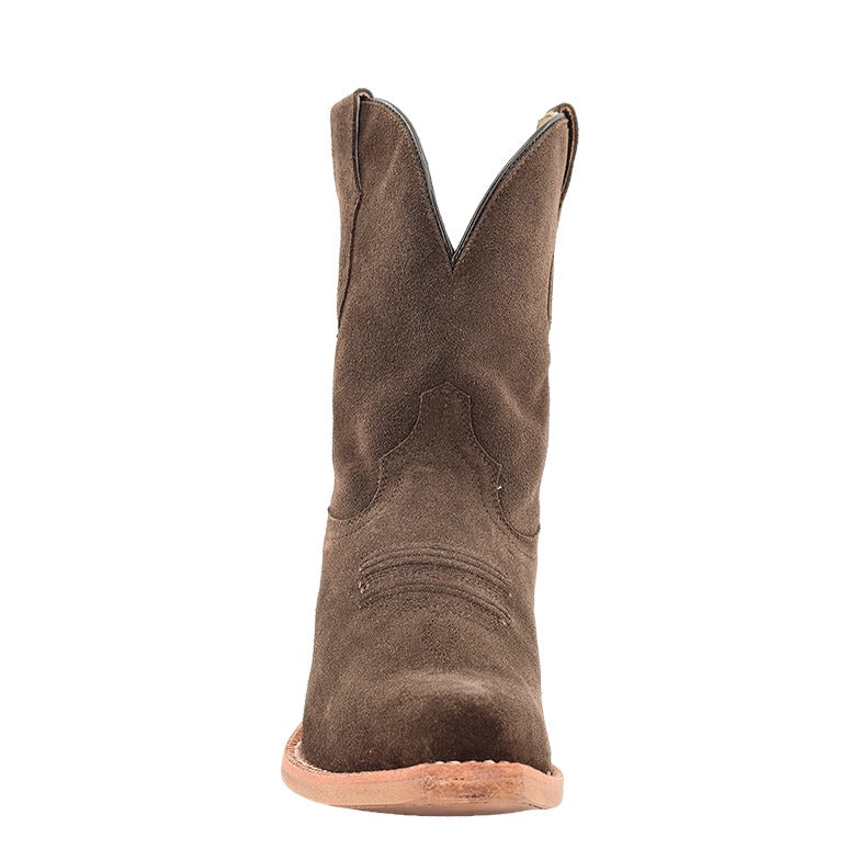 RW Ranch Women's Roughout Boot (Chocolate) – toe