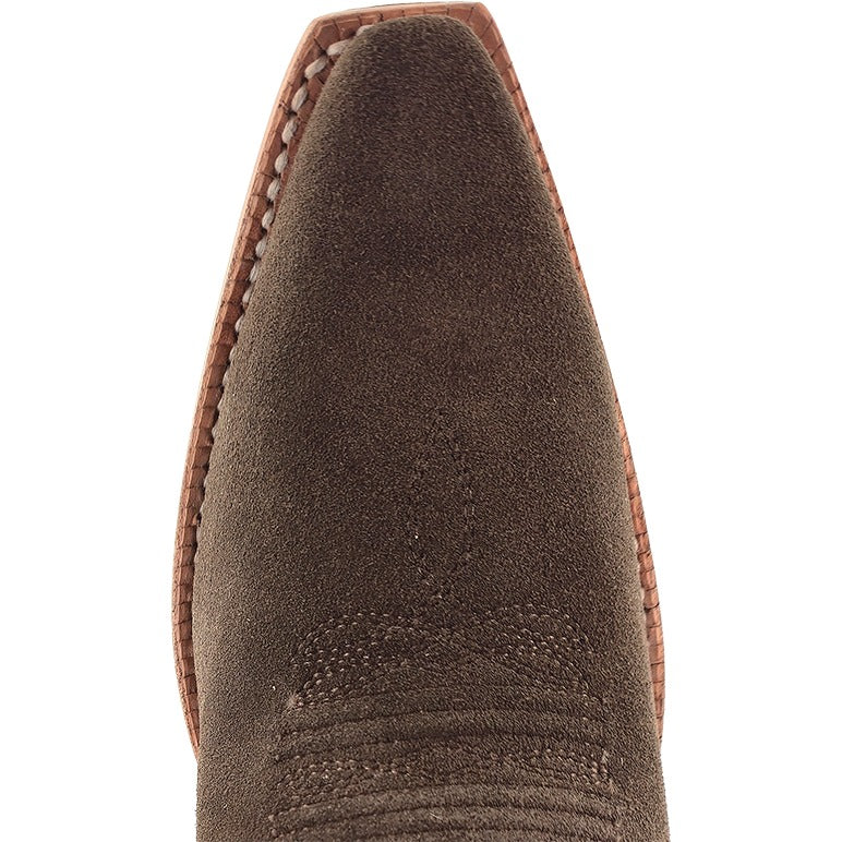 RW Ranch Women's Roughout Boot (Chocolate) – top
