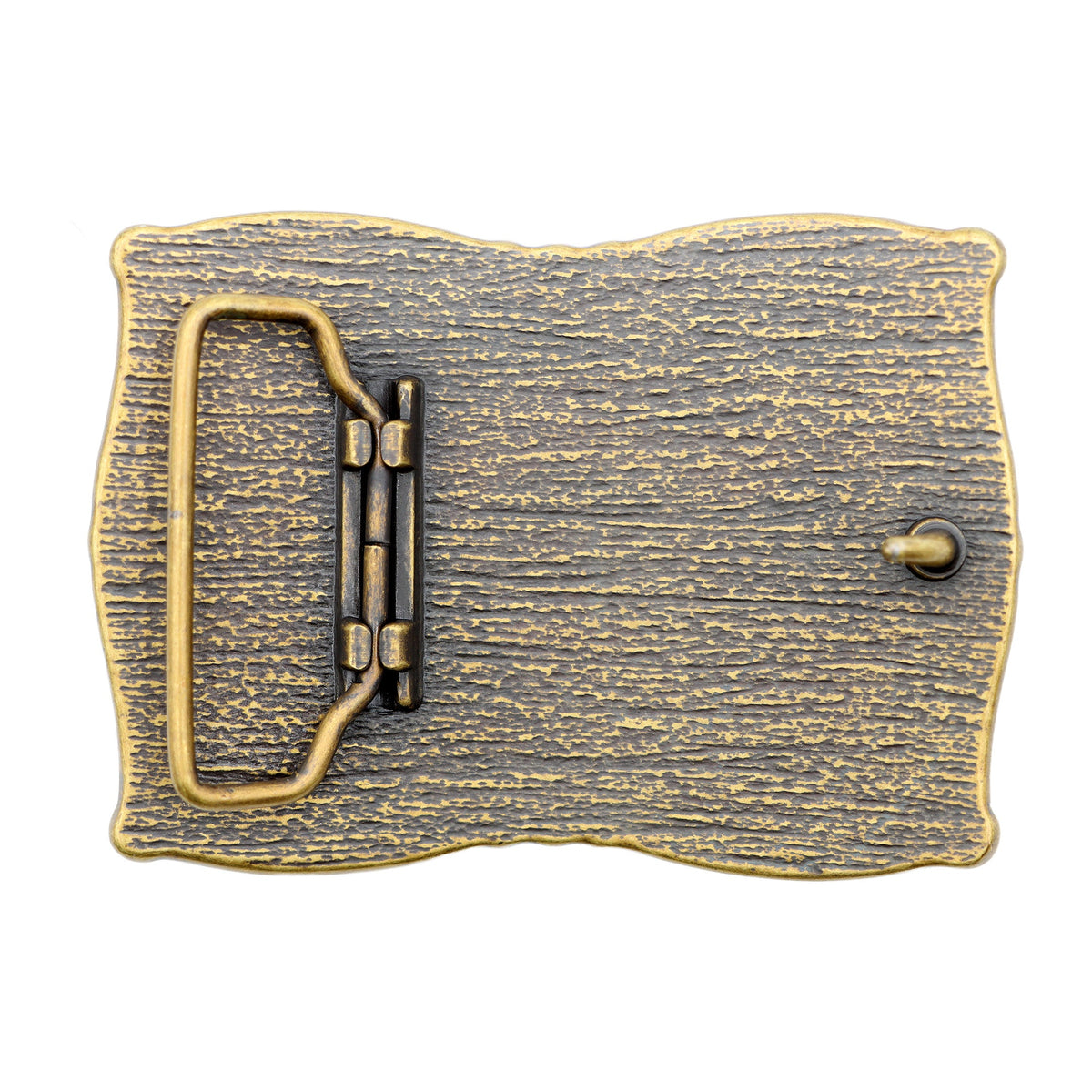 AndWest Sculpted American Flag Belt Buckle featuring detailed flag design on a metal buckle.