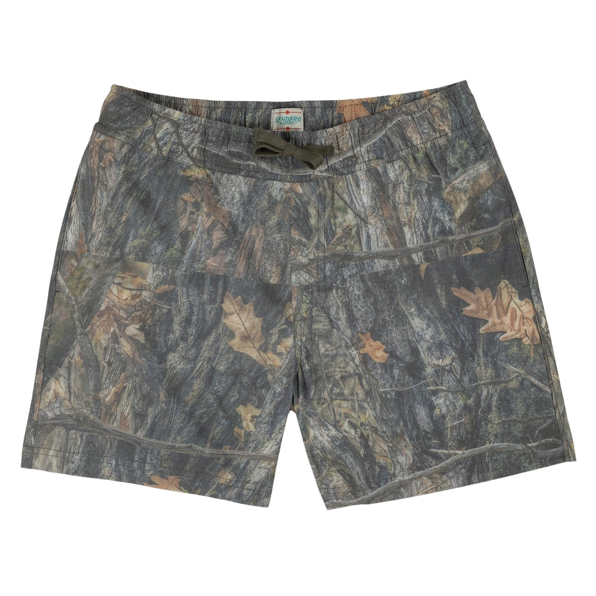 Sendero Provisions Co. Men's Barton Elastic Boardshort, Will Tree Camo – front