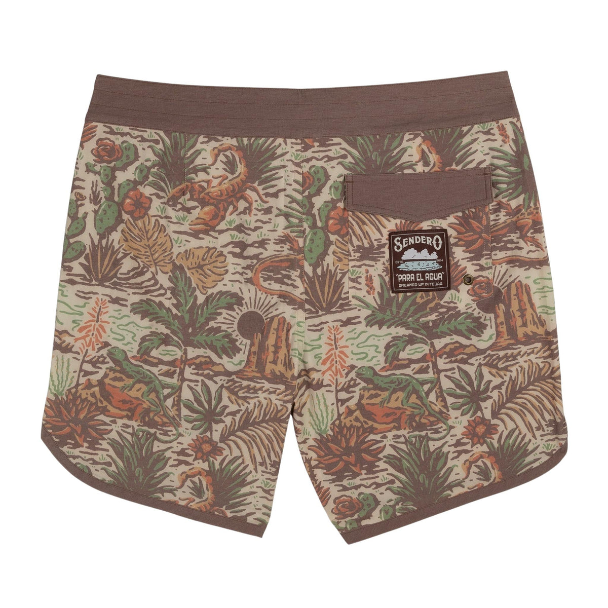 Sendero Provisions Co. Men's Point Bar Boardshort, El Mojave – back