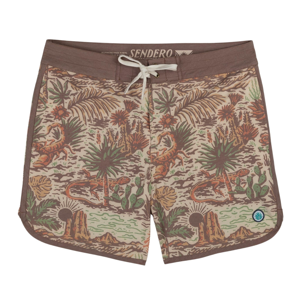 Sendero Provisions Co. Men's Point Bar Boardshort, El Mojave – front