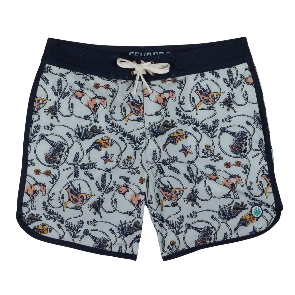 Sendero Provisions Co. Men's Point Bar Boardshort, High Lonesome Light Blue – front