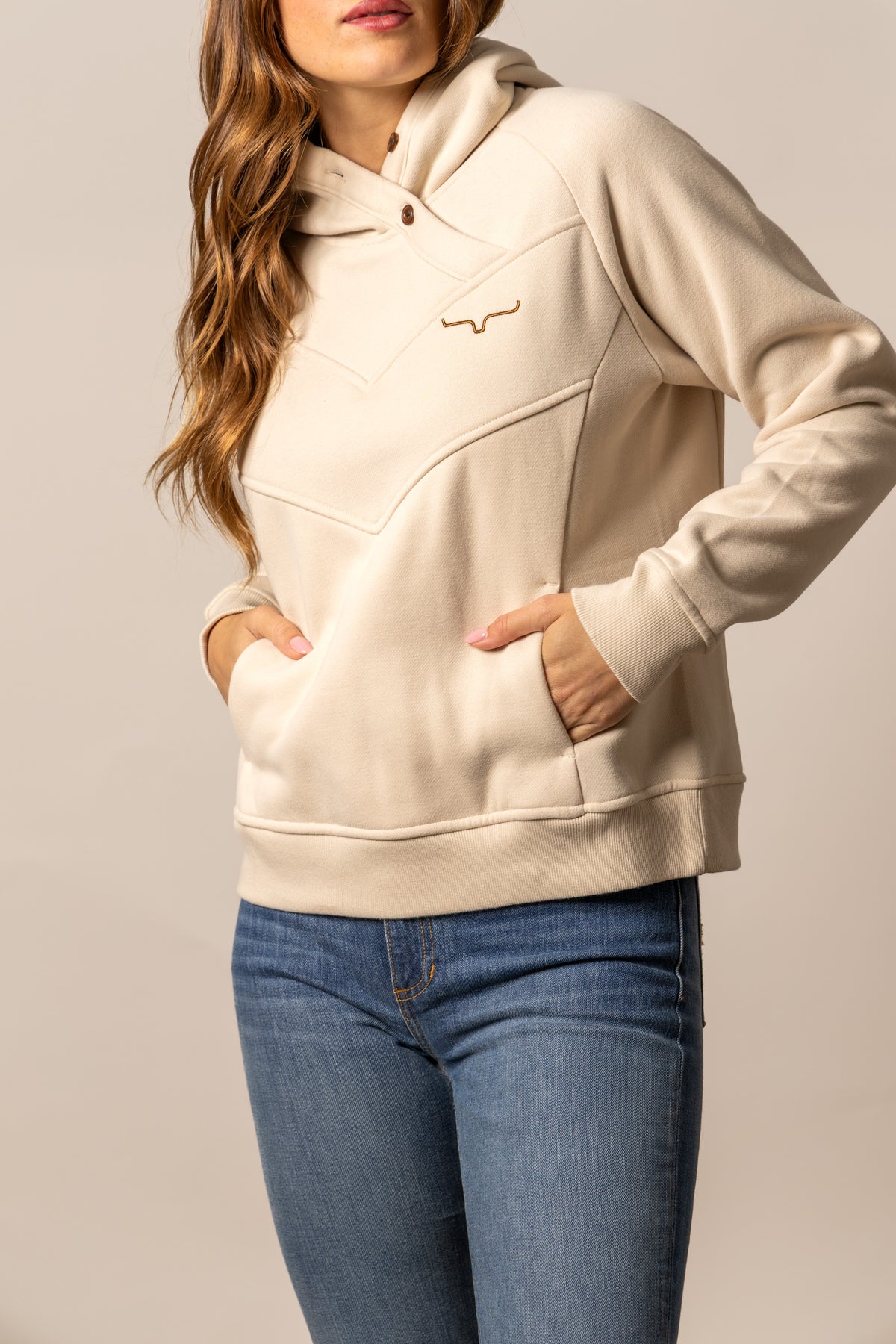 Kimes Ranch Women's Ella Hoodie - Natural - alternate view 1