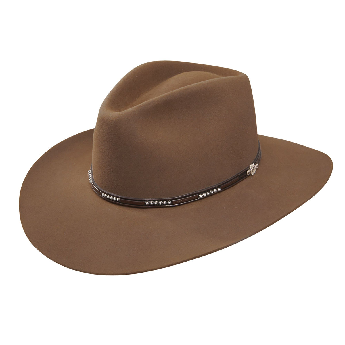 Stetson 16 Llano 4X Cowboy Hat, Brown – 3-4 front