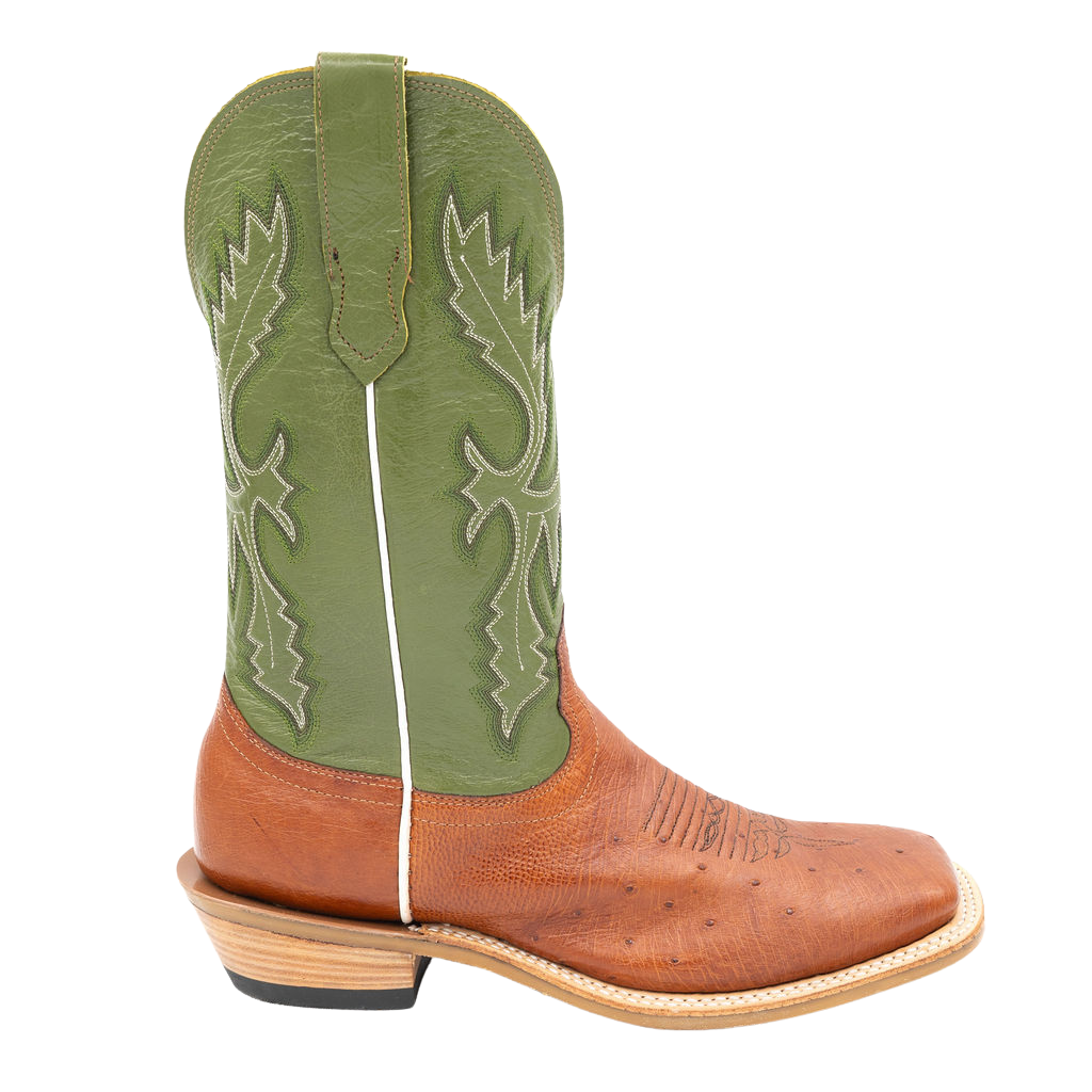 Fenoglio Boot Co. Mens Smooth Cognac Ostrich 00101984 - view 1
