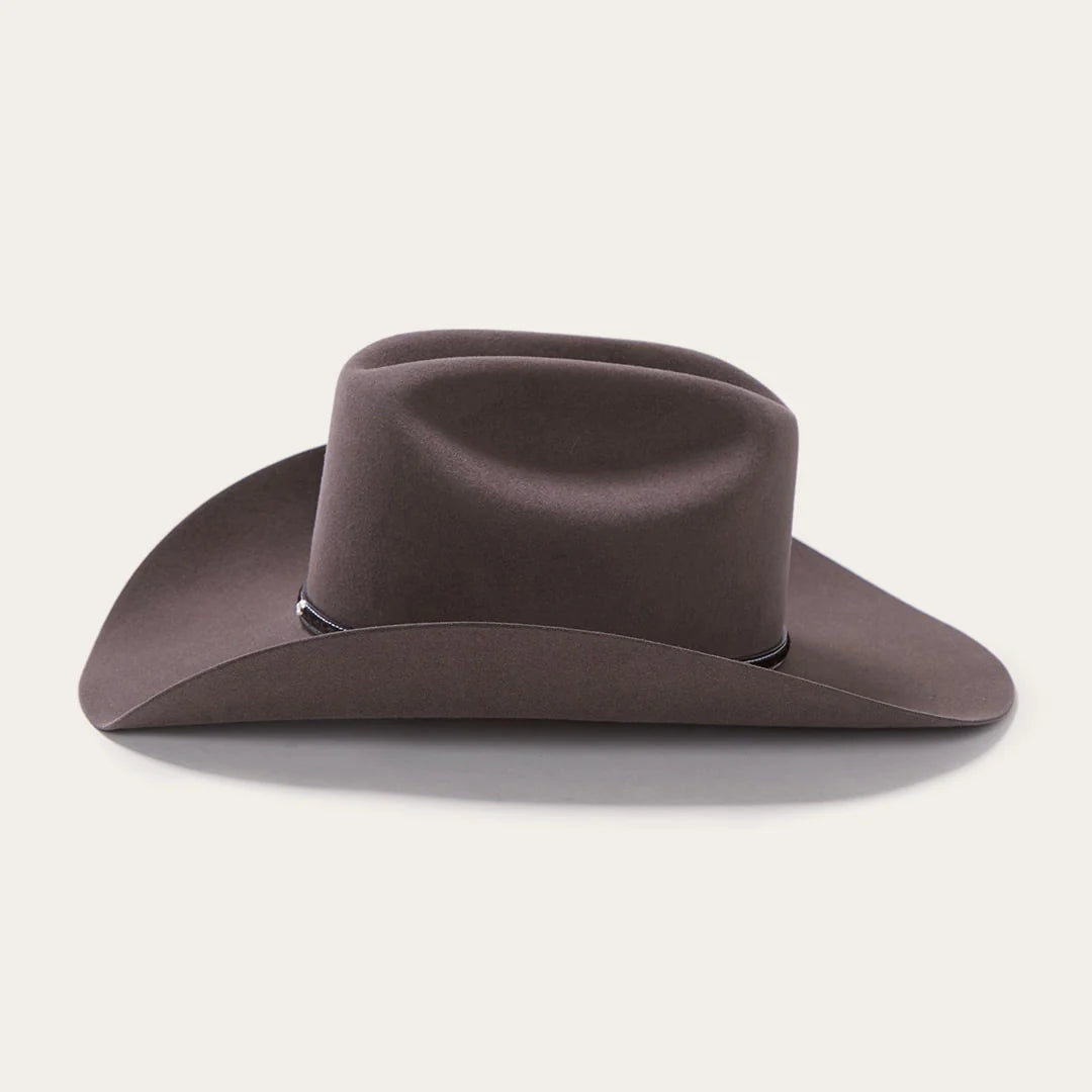 Stetson Men's Angus 6X Cowboy Hat, Charcoal – side