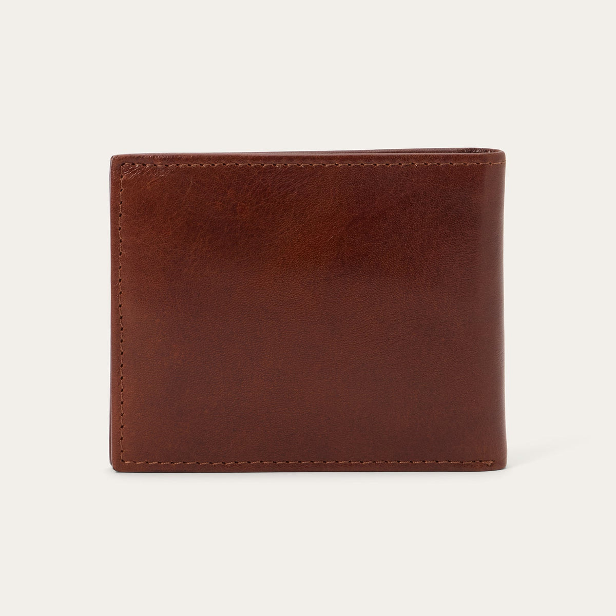 Stetson Men's Basketweave Bi-Fold Wallet, Brown – back