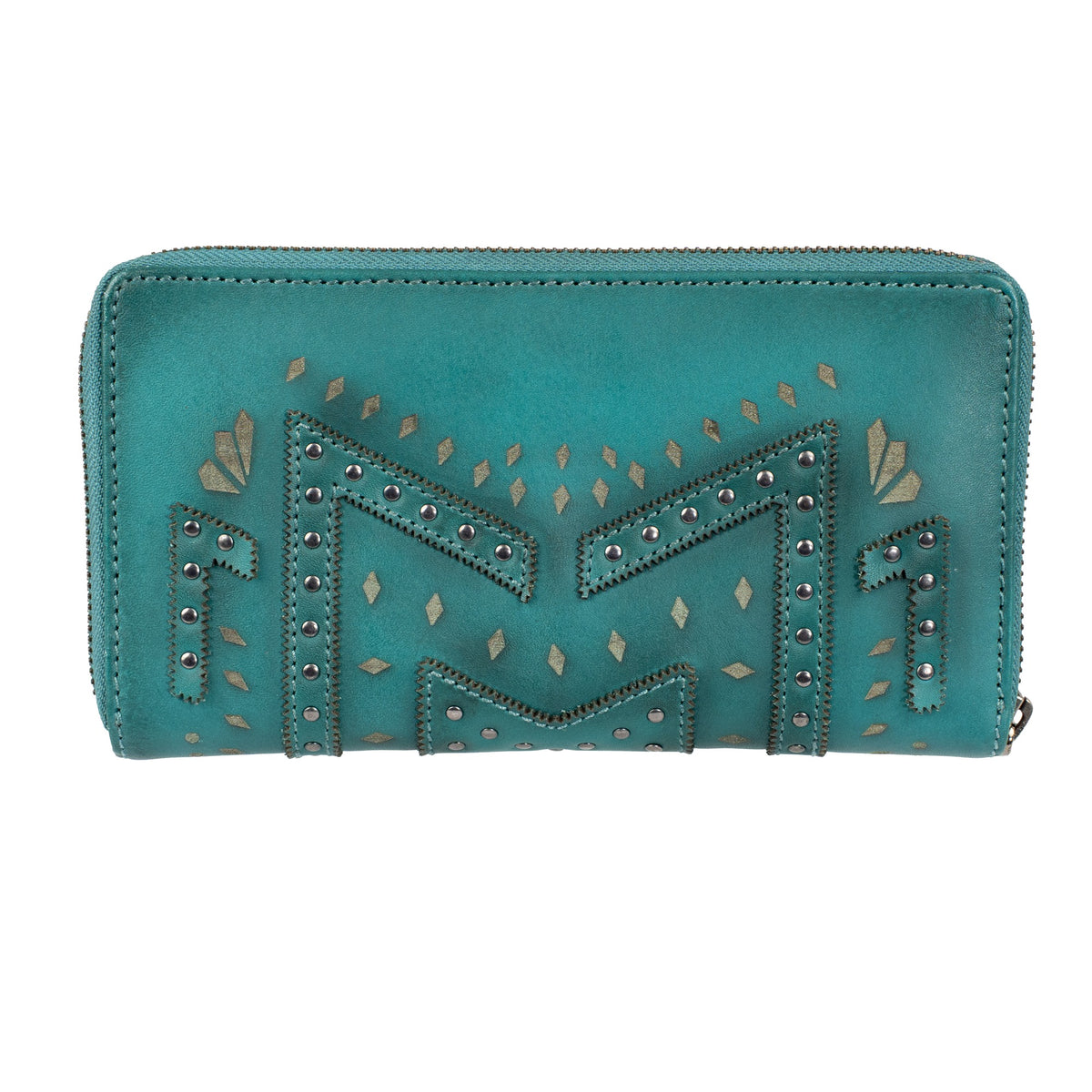 STS Ranchwear Women's Wayfarer Juniper Bifold Wallet, Turquoise – back