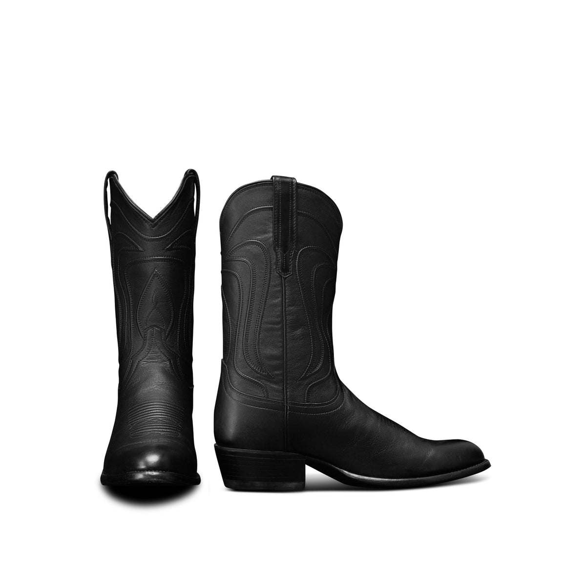 Tecovas Men's The Cartwright Western Boot, Midnight Cowhide – pair