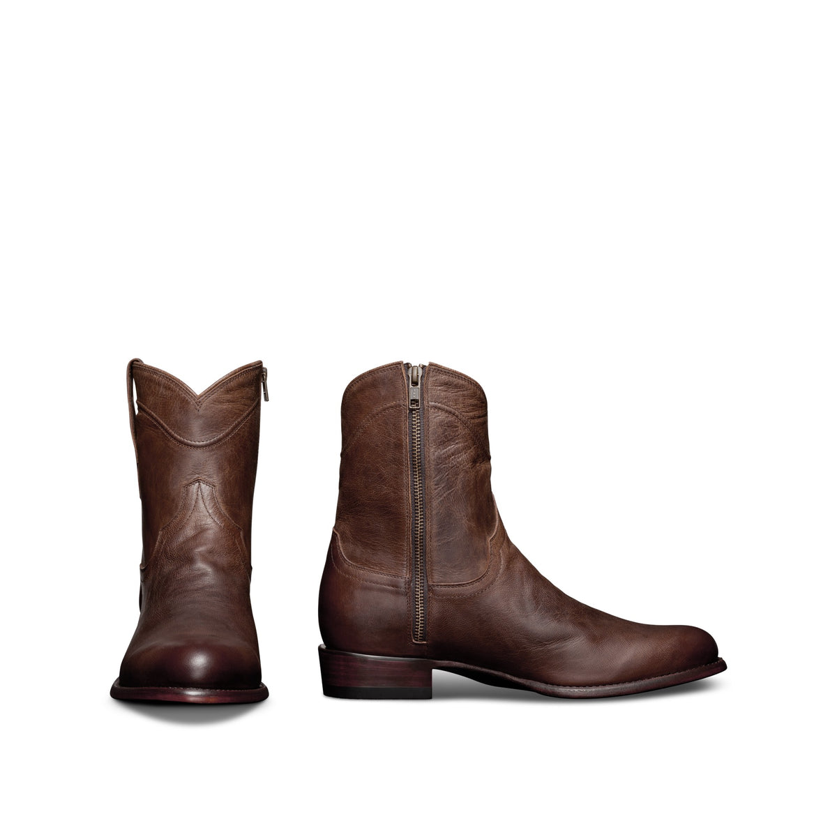 Tecovas Men's The Dean Zip Western Boot, Cafe Goat – pair