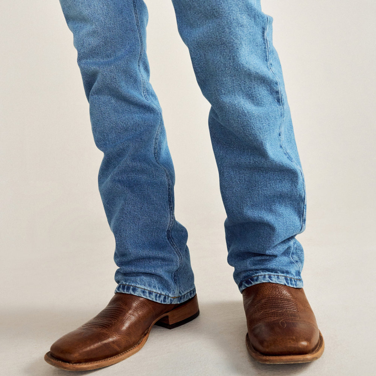 Tecovas Men's The Doc Square Toe Western Boot, Tan Bison – lifestyle