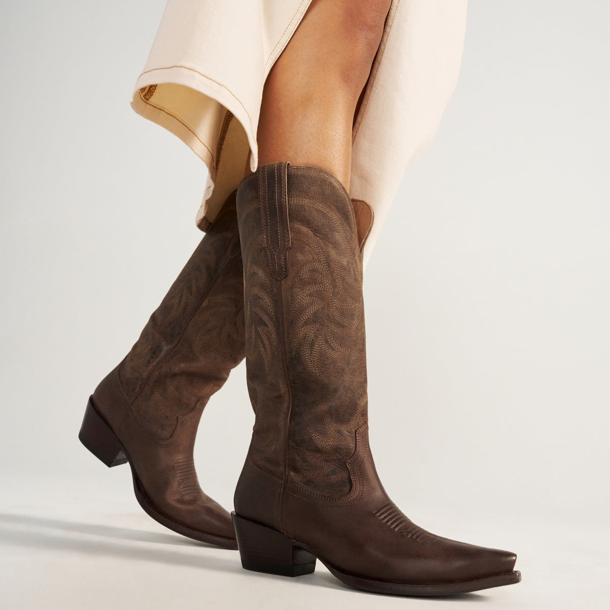 Tecovas Women's The Annie Western Boot, Cafe Goat – lifestyle 3