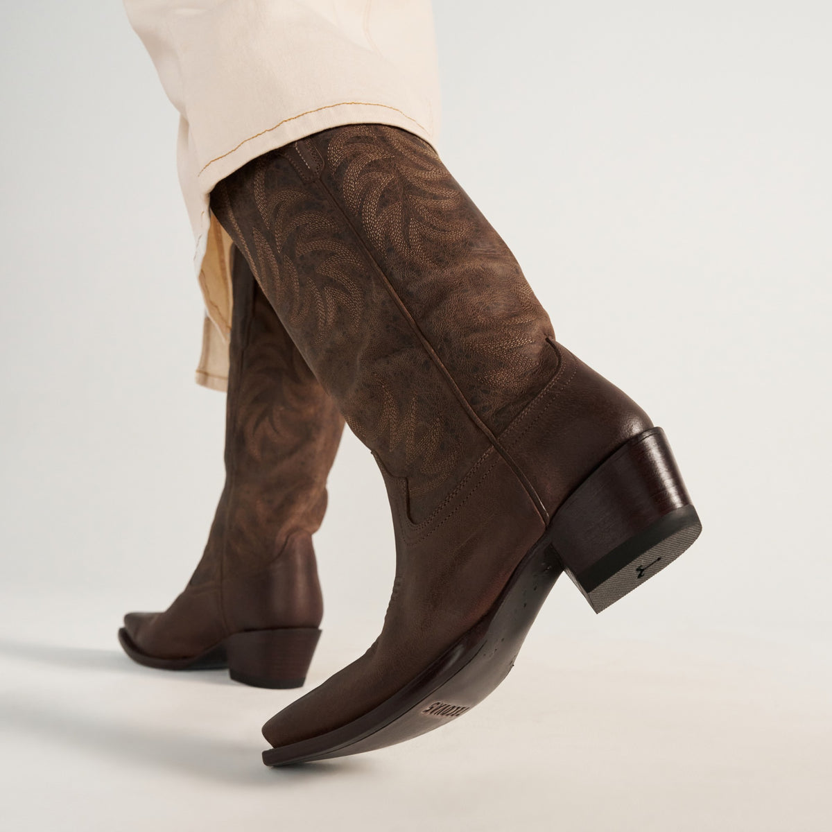 Tecovas Women's The Annie Western Boot, Cafe Goat – lifestyle 4