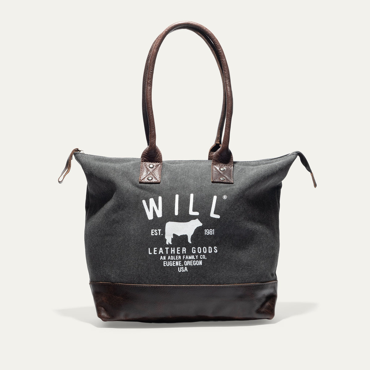 Will Leather Goods Original Will Utility Tote bag with leather handles and spacious interior, perfect for everyday use.