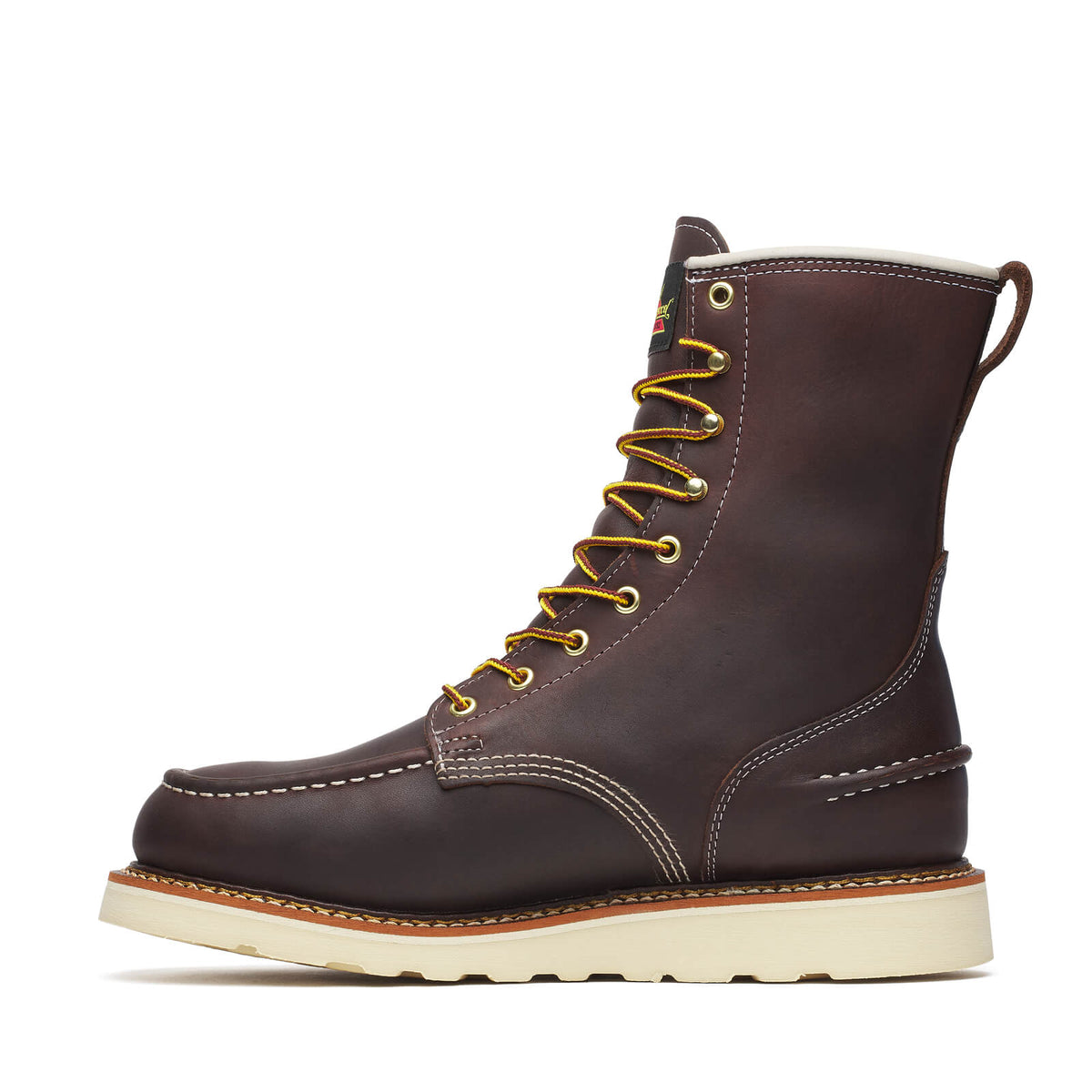 Thorogood Men's 1957 Series Waterproof 8" Soft Toe Moc Toe Boot, Briar Pitstop – inside