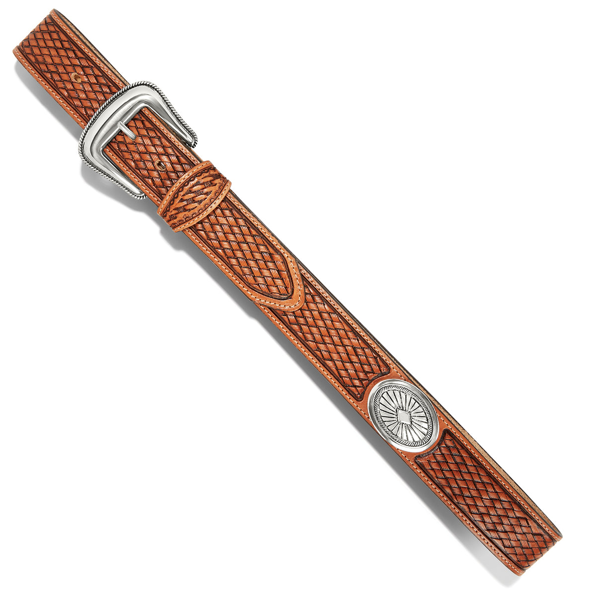 Leegin Tony Lama Hesperia Belt with embossed leather strap and Western-style buckle, stylish accessory for casual or Western outfits.