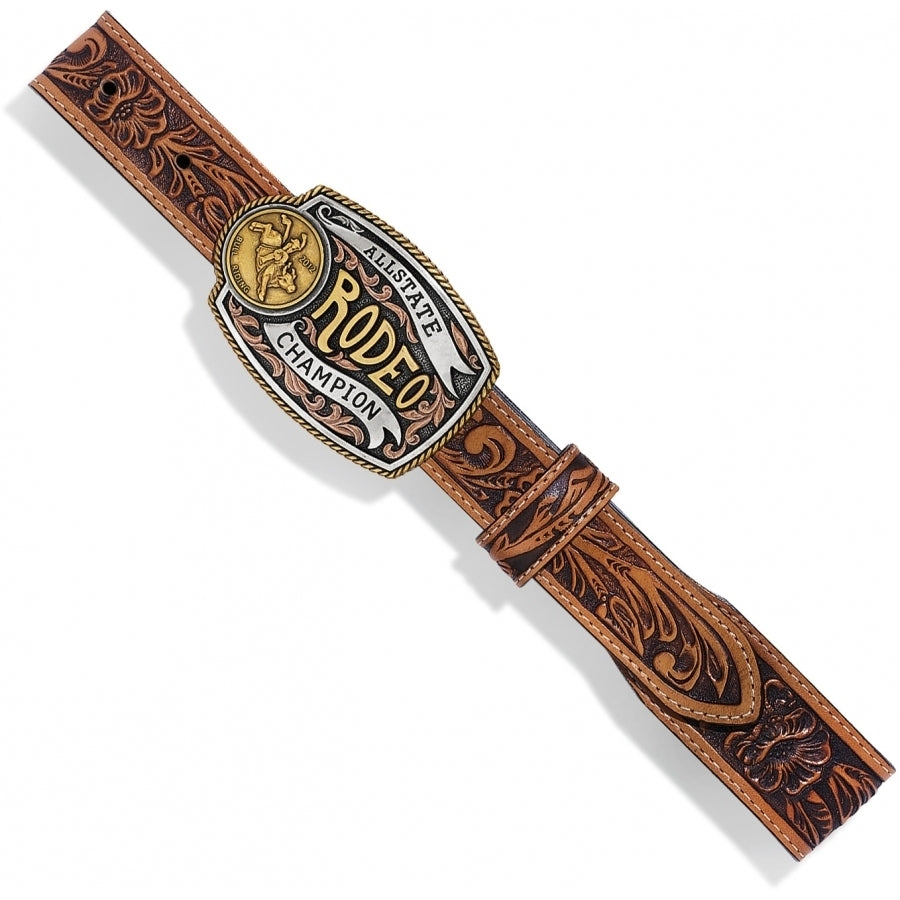 Kids' Tony Lama Lil Champ belt by Leegin featuring a leather strap with a decorative buckle for children’s fashion.