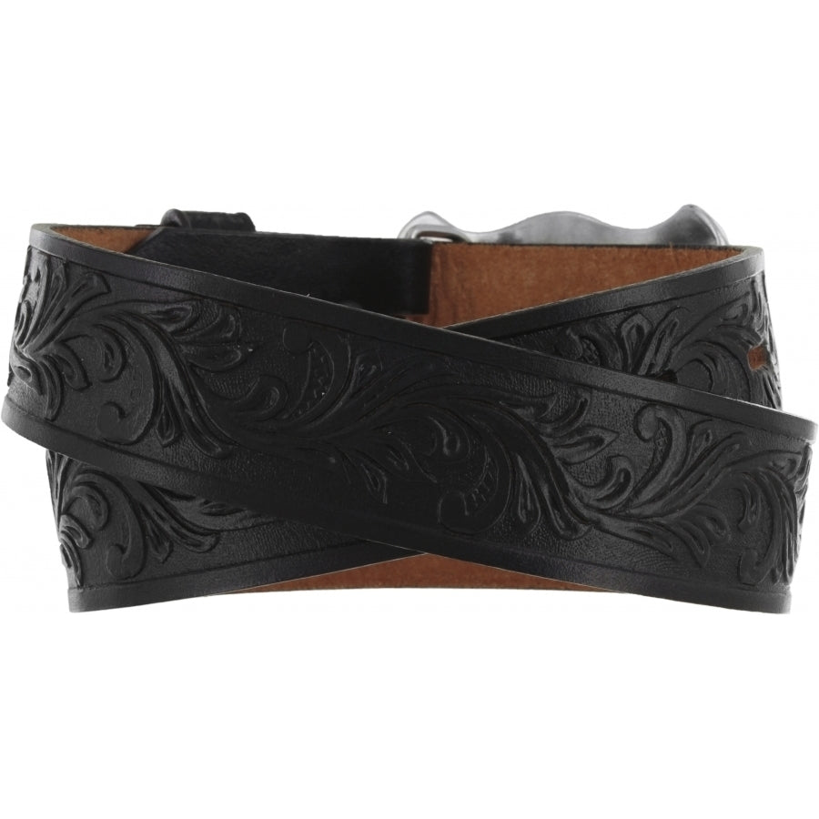 Tony Lama Little Texas kids' belt by Leegin, featuring a leather strap with Western-style design and metal buckle.