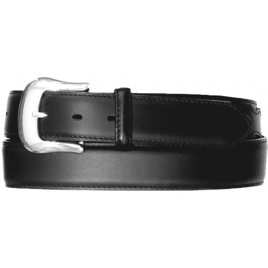 Leegin Tony Lama Longhorn buckle and billet belt with Western design, featuring detailed Longhorn motif and sturdy leather strap.