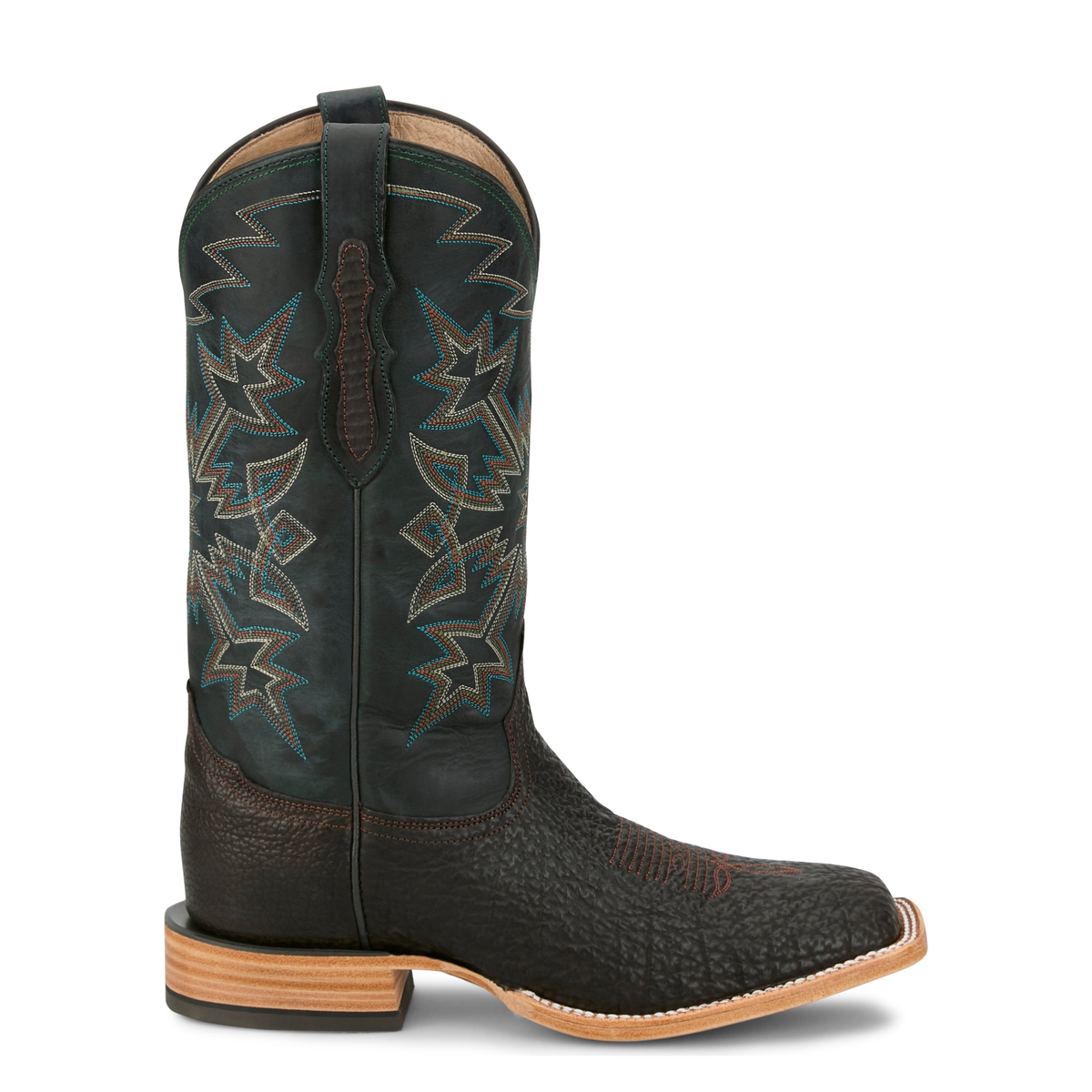 Tony Lama Men's Armando 13" Shark Western Boot, Chocolate – side