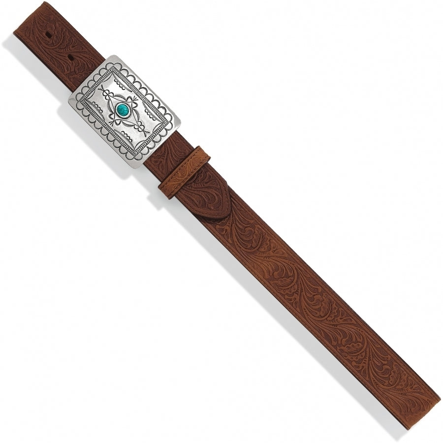 Leegin Tony Lama Navajo Spirit Belt with intricate woven design and leather strap, style C50189, for Western fashion.