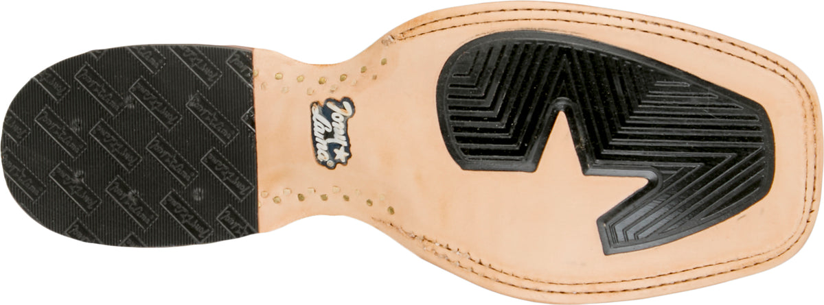 Tony Lama Men's Samuel 13-inch tan cowboy boots with classic Western stitching and leather construction.
