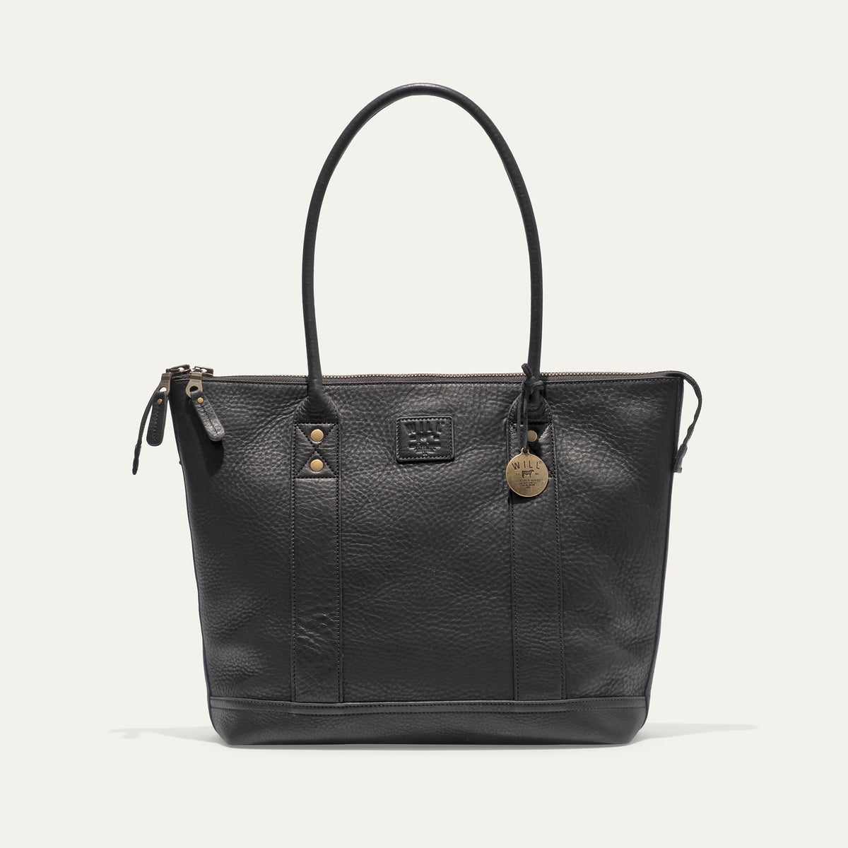 Will Leather Goods Twenty Four Seven Leather Tote bag with sturdy handles and spacious interior, stylishly designed for everyday use.