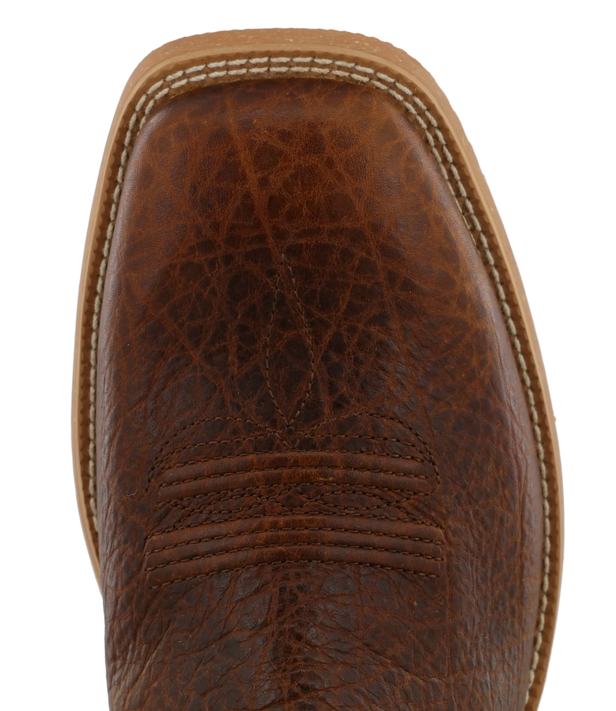 Twisted X men's 12-inch Tech X™ boots in rustic brown and navy leather, featuring durable construction and stylish design.