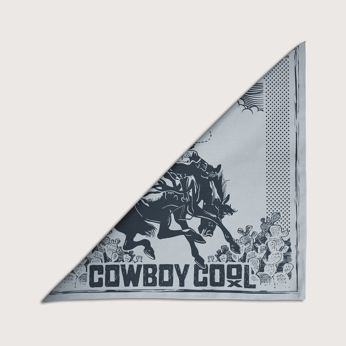 Cowboy Cool Untamed Western bandana featuring bold western patterns, perfect for adding a rugged style to casual outfits.