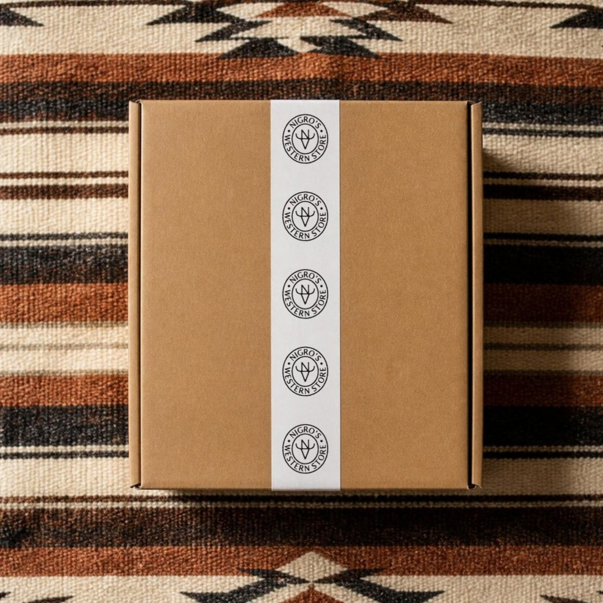 Nigro's Western Store Women's Mystery Box, sealed with Nigro's seal tape – box