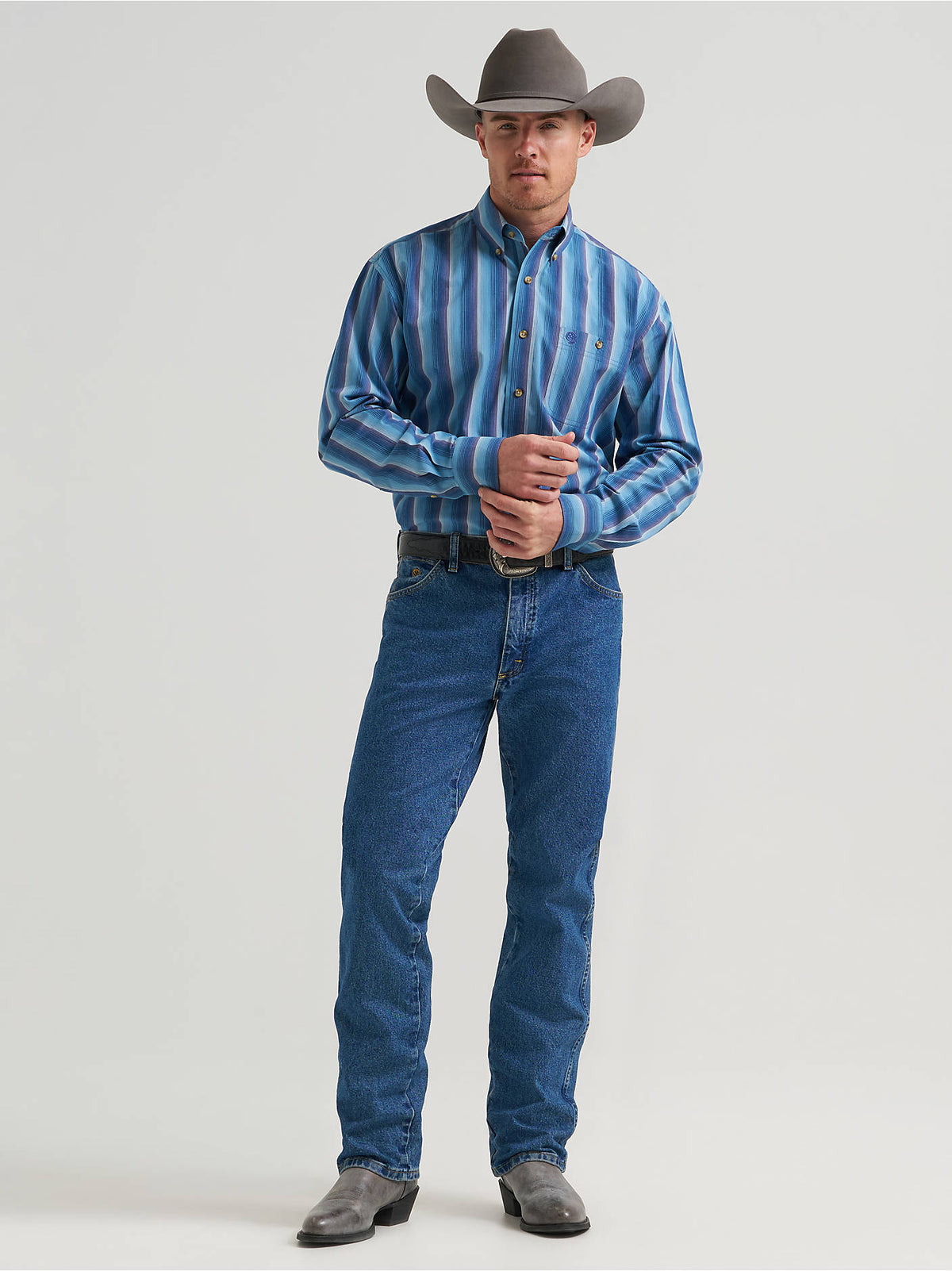 Wrangler Mens Blue Mutli 112385362 - view 2