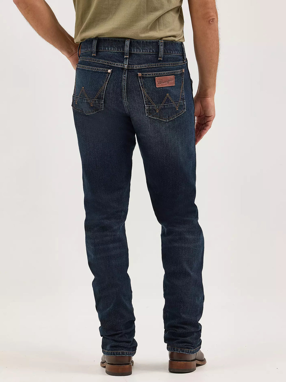 Wrangler Men's Retro Slim Straight Tilden Jeans showing classic denim fit and design details.