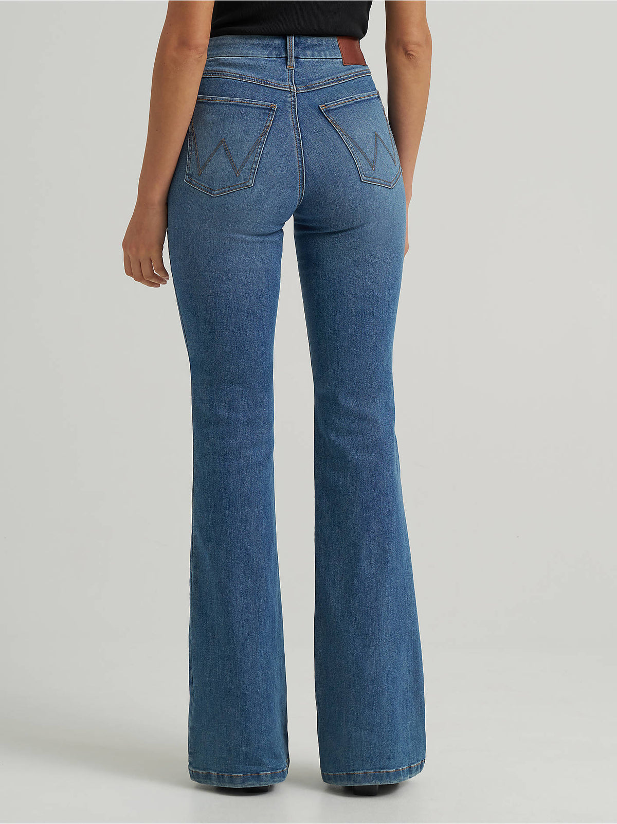 Wrangler Women's Bespoke Flare Jean, Medium Wash – back
