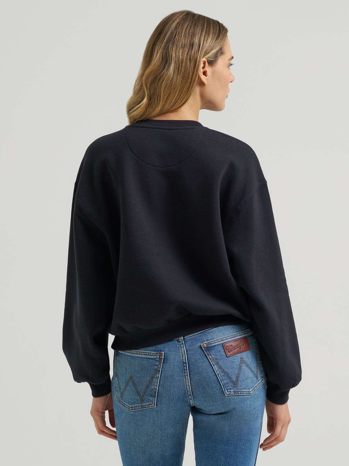 Wrangler Women's Canyon Pullover - Oversized Fit, Black Beauty – back