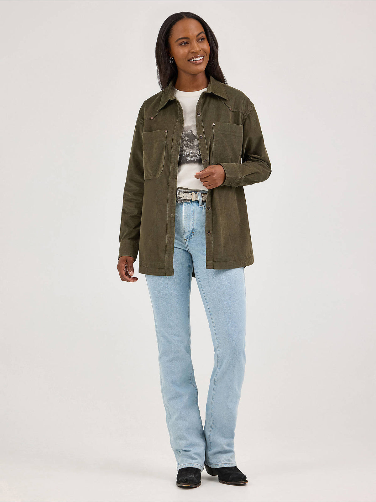 Wrangler Womens Olive 112371673 - view 2