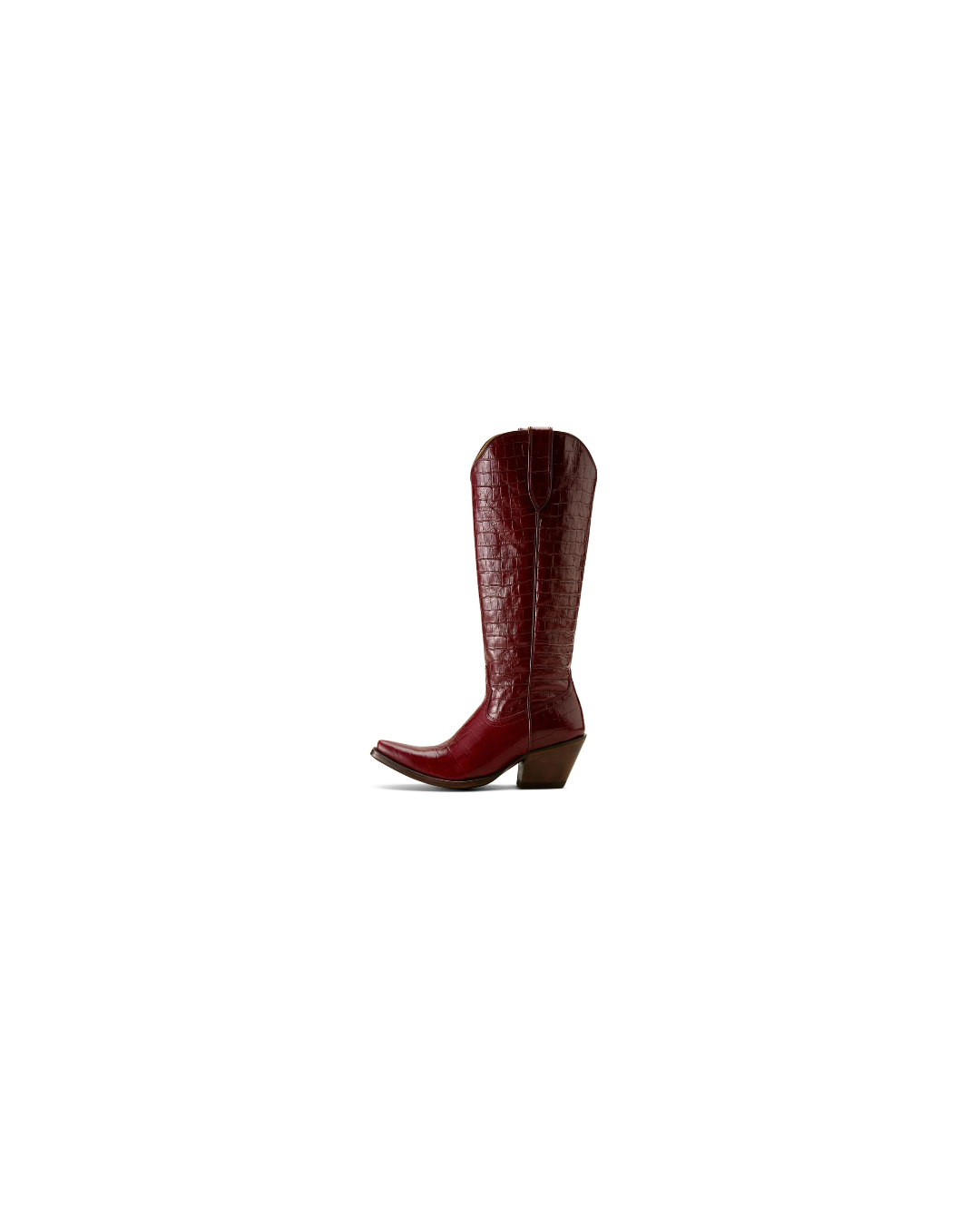 Ariat Women's Casanova X Toe Western Boot, Luxe Dubonnet Croc Print – side, small