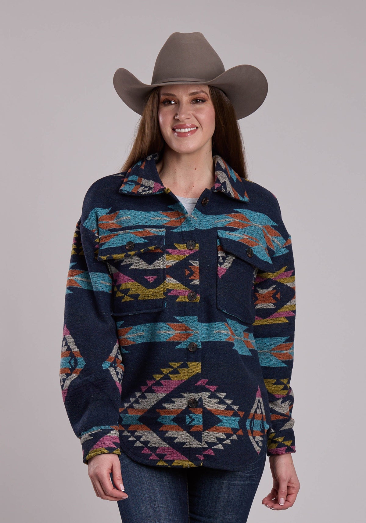 Roper Women's Woven Aztec Shirt Jacket - view 1