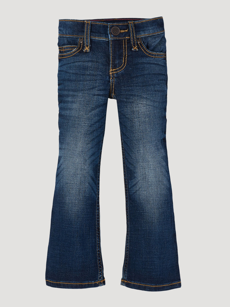 Girl's Wrangler Retro Bootcut Jean (4-18), Medium Blue – front