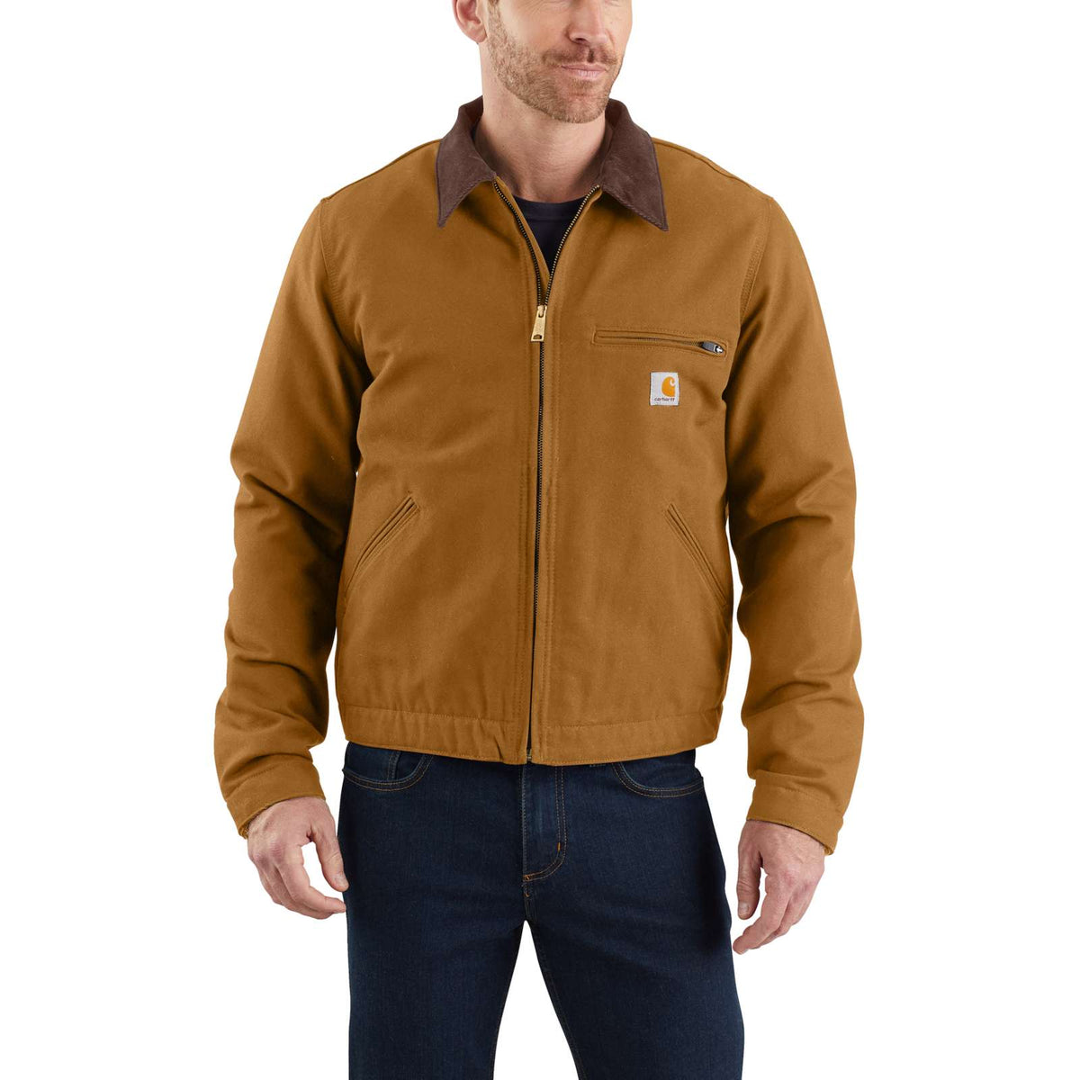 Carhartt Blanket-Lined Detroit Jacket 103828 Carhartt Brown