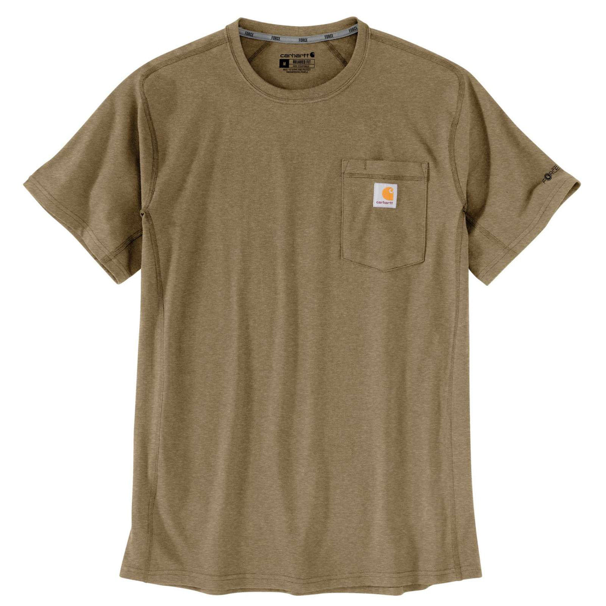 Carhartt Force Relaxed Fit Short-Sleeve Pocket T-Shirt 106652 Night Fatigue Heather