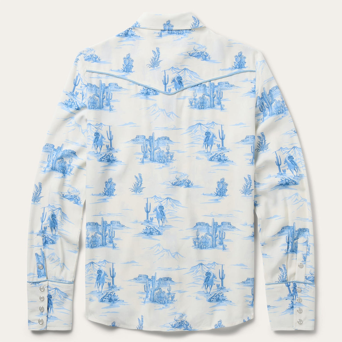 Stetson Women's Indigo Trail Print Shirt White 11-050-0590-5014 WH - view 2