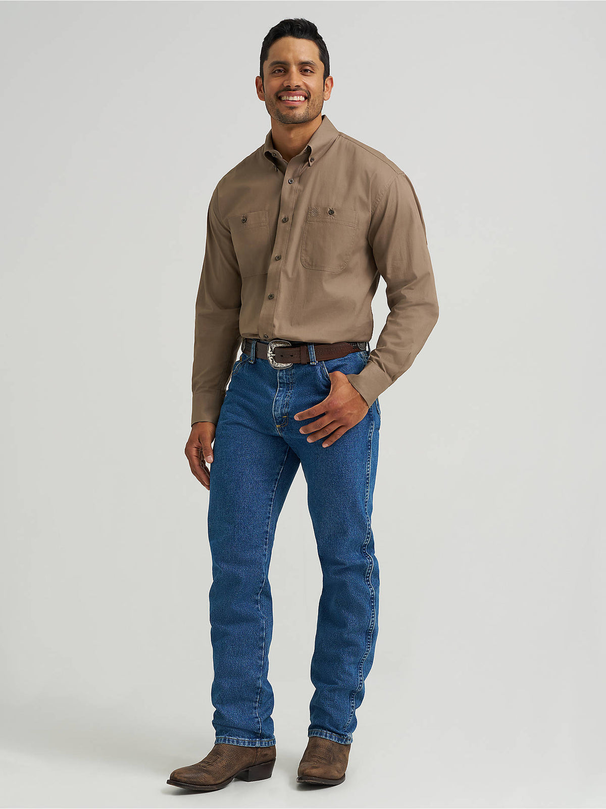 Wrangler Mens Tan 112368207 - view 2
