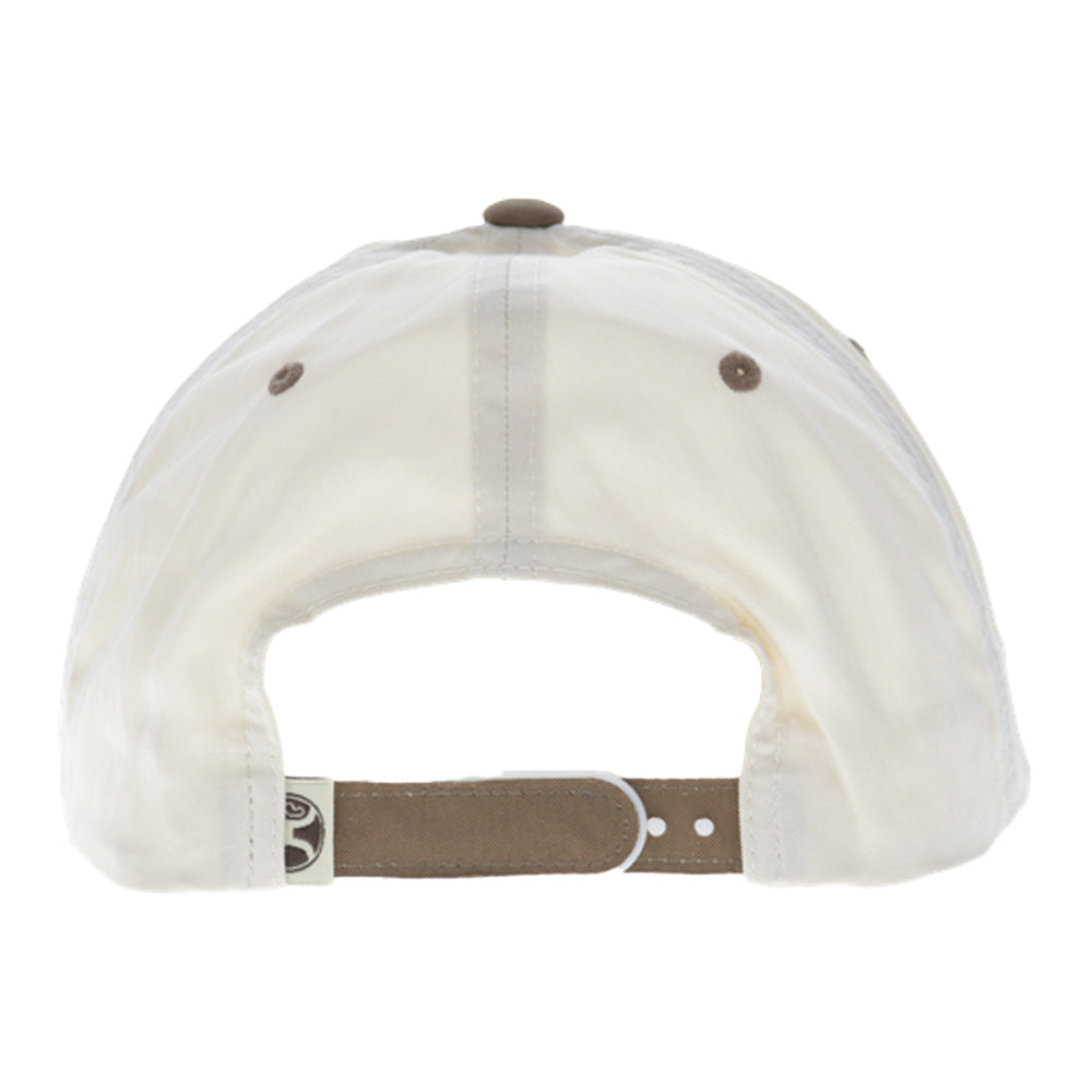 Hooey Mark Out Snapback Hat, Cream/Brown – back