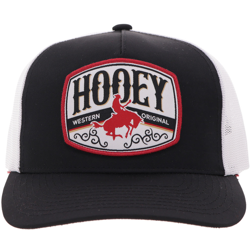 Hooey Salado Trucker Hat, Black/White – front