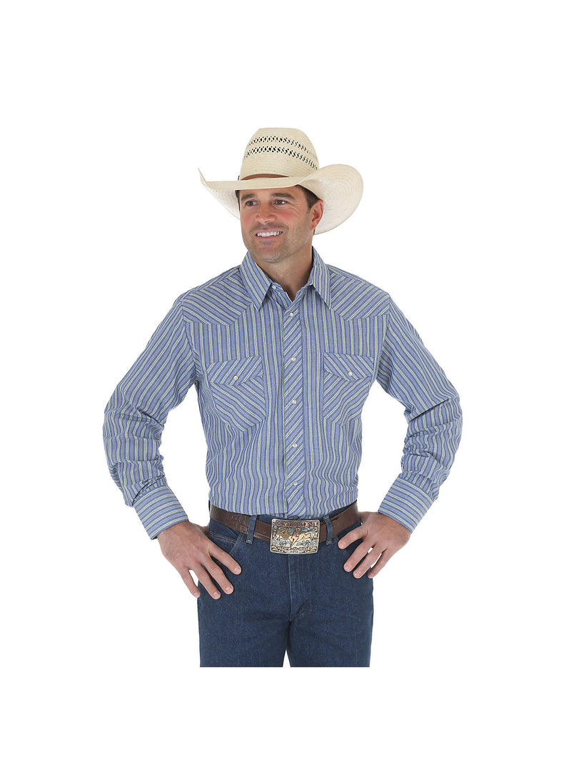 Wrangler Mens Sport Western Snap Shirt 75201AA - pattern varies