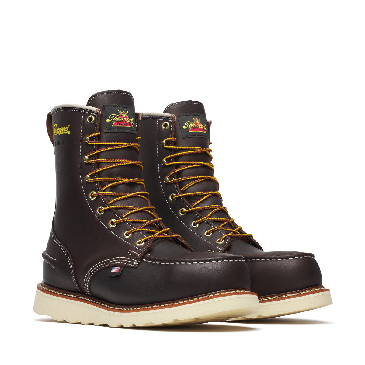 Thorogood 1957 Series Waterproof 8" Steel Toe Moc Toe MAXWear Edge Boot Briar Pitstop 804-3800